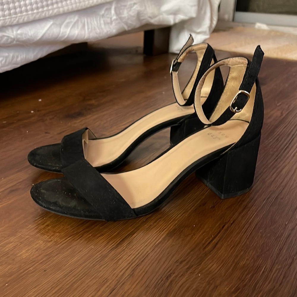 A NEW DAY (target) MICHAELA MID BLOCK HEEL BLACK
